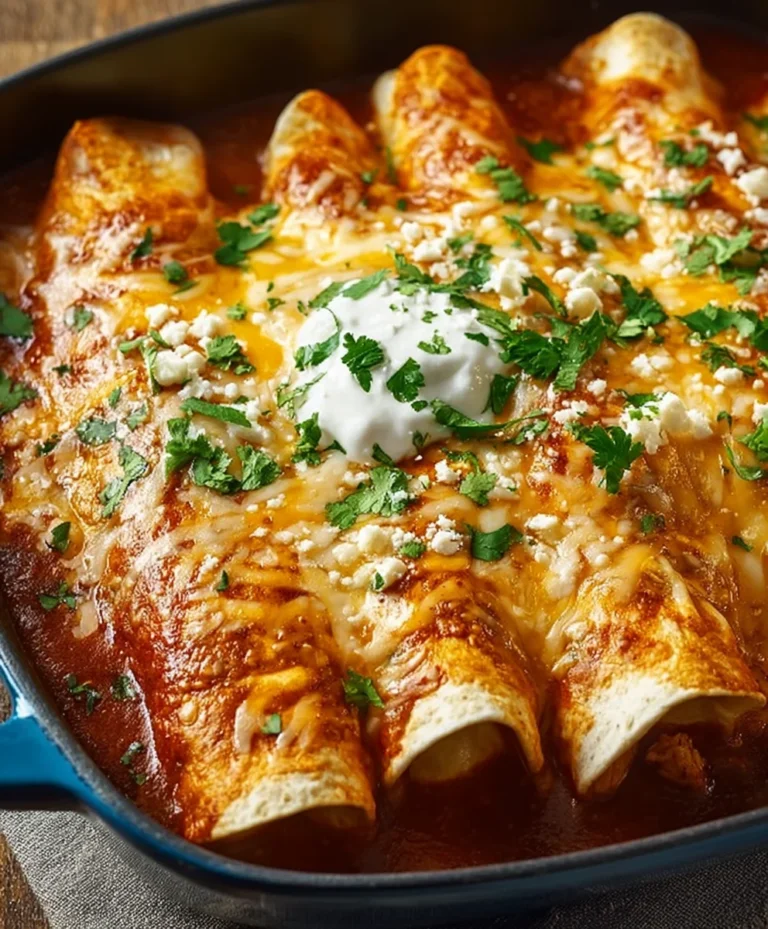 Delicious Chicken Enchiladas Recipe-Easy & Flavorful