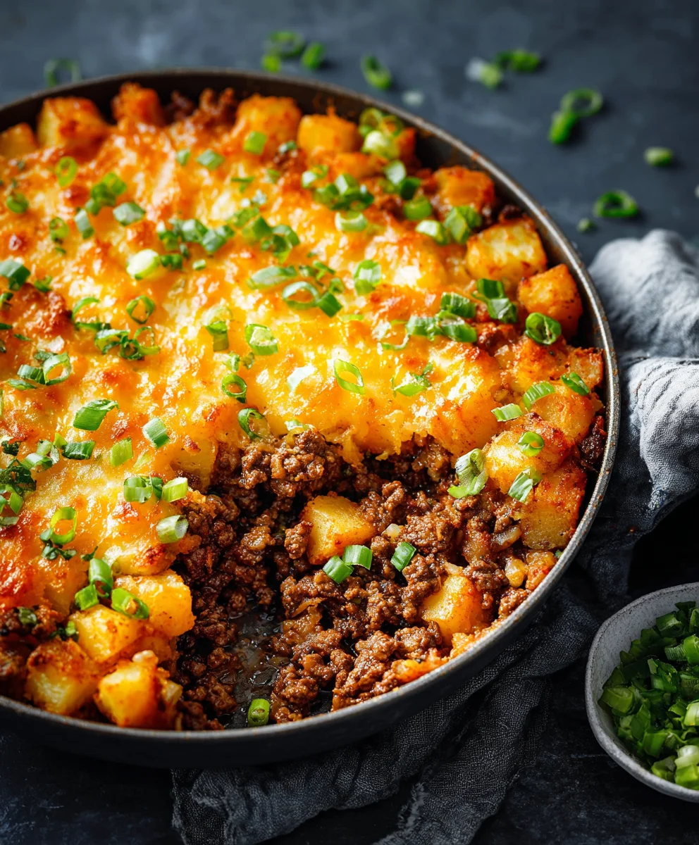 Easy Ground Beef and Potatoes Comfort Meal