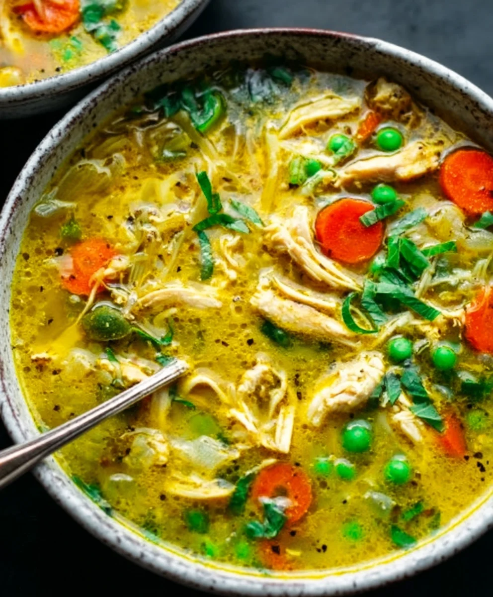 Anti-Inflammatory Turmeric Chicken Soup Recipe