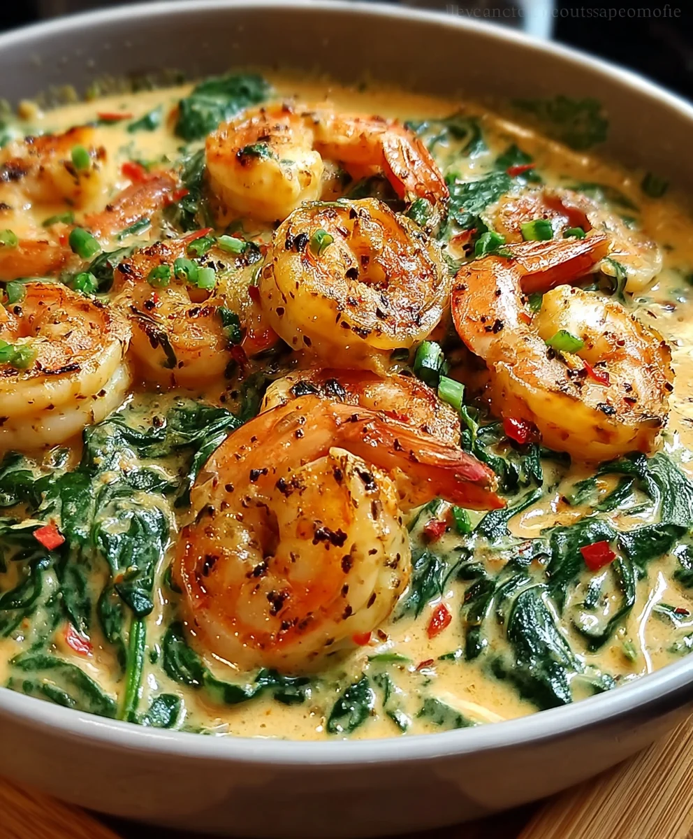 Creamy Shrimp Crab Spinach Recipe-Ocean Flavors