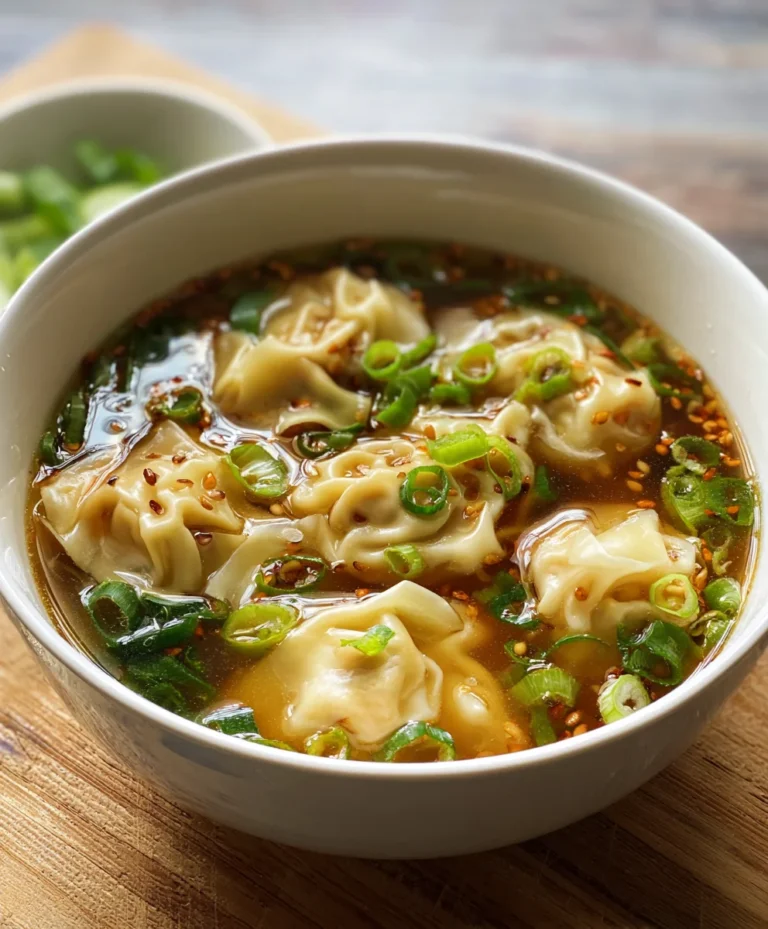 Easy Wonton Soup Recipe – Delicious Beef & Veggie Flavor