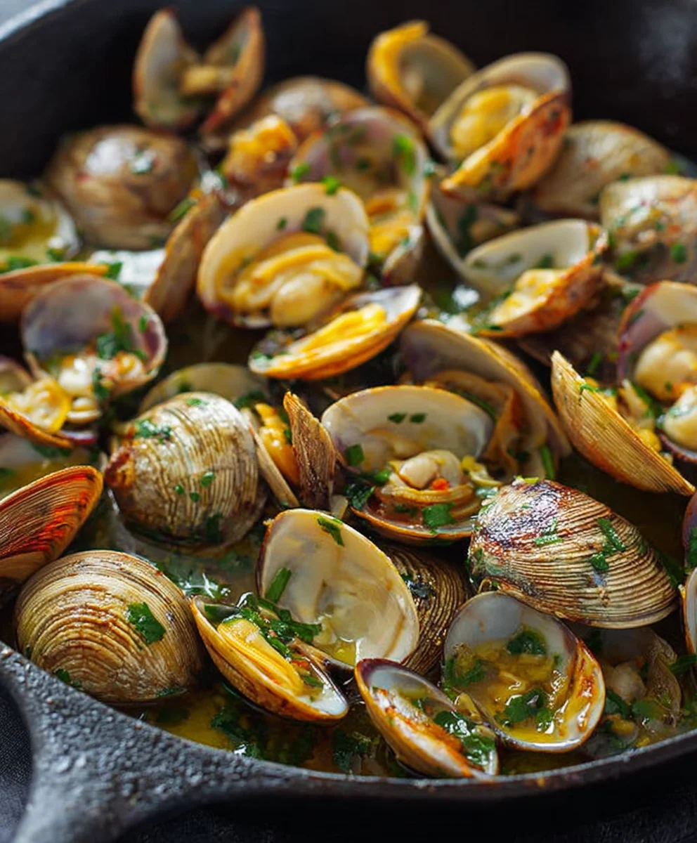 Easy Garlic Butter Sautéed Clams Recipe