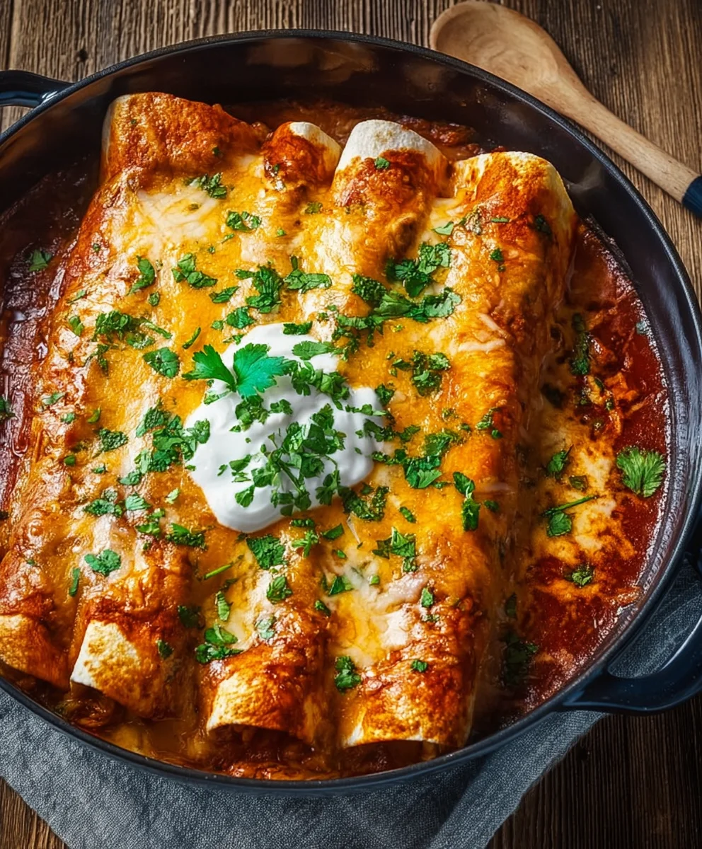 Delicious Chicken Enchiladas Recipe-Easy & Flavorful