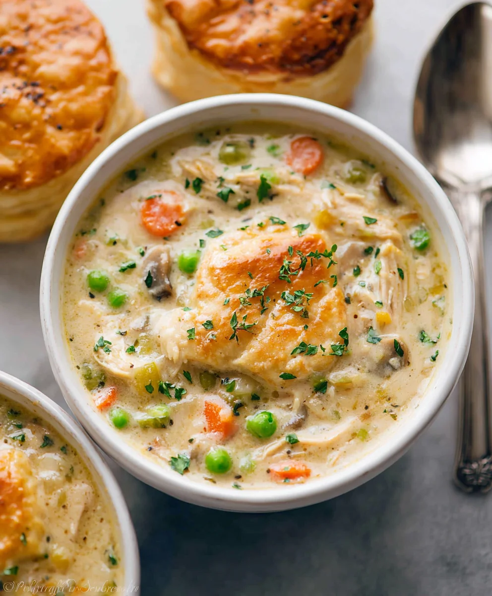 Easy Chicken Pot Pie Soup Recipe - Comfort Food Delight