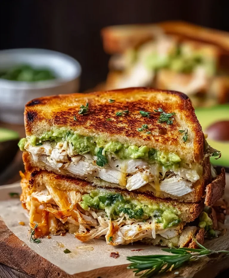 Easy Chicken Avocado Melt Sandwich-Quick & Delicious