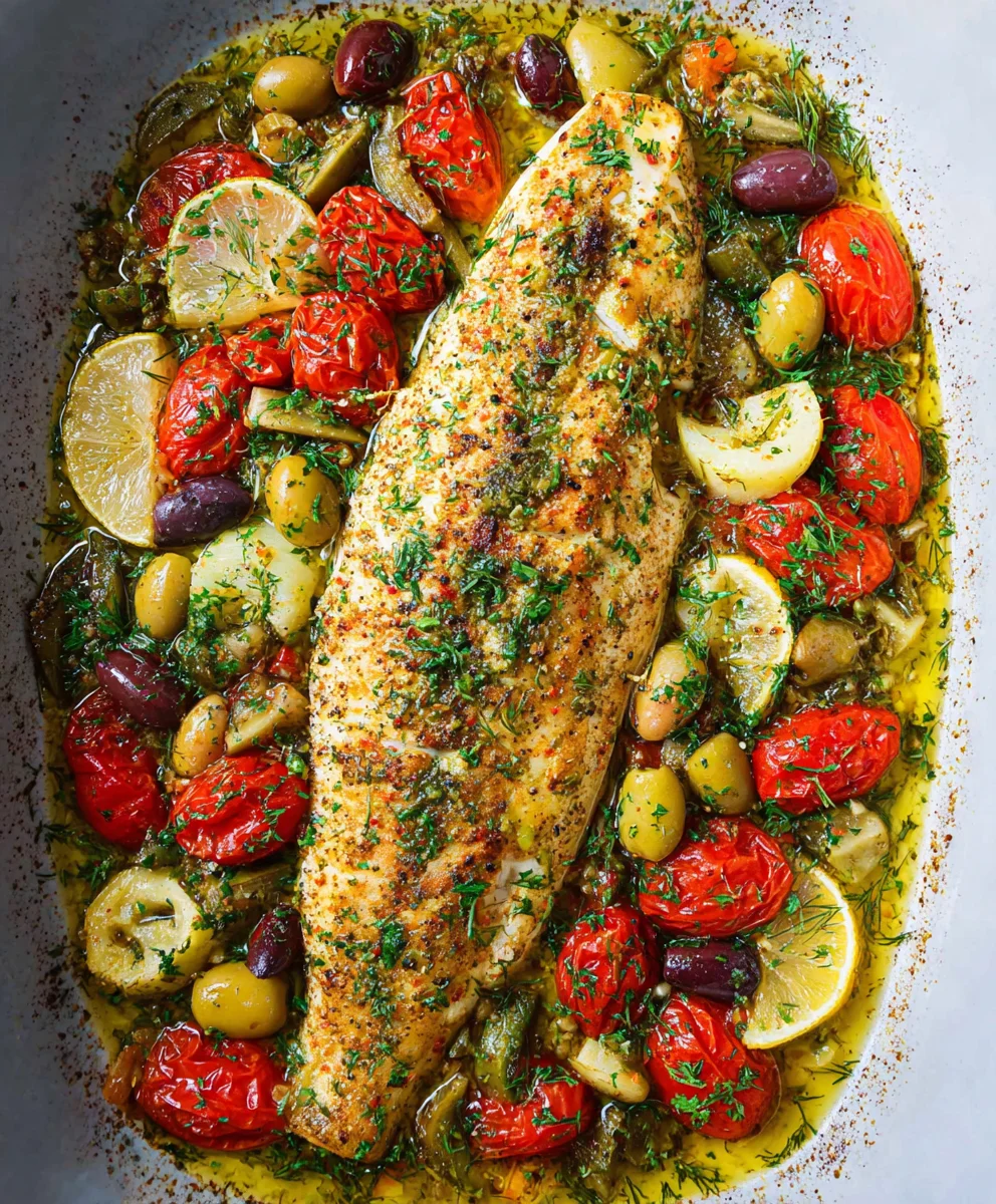 Easy Mediterranean Baked Fish - Quick Weeknight Meal