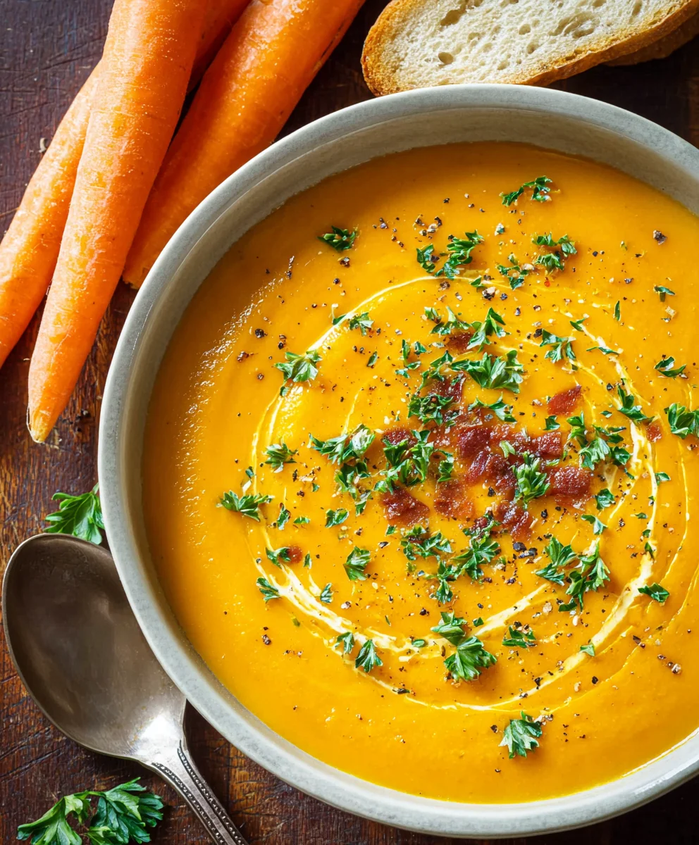Easy Creamy Carrot Soup Recipe-Comforting & Delicious