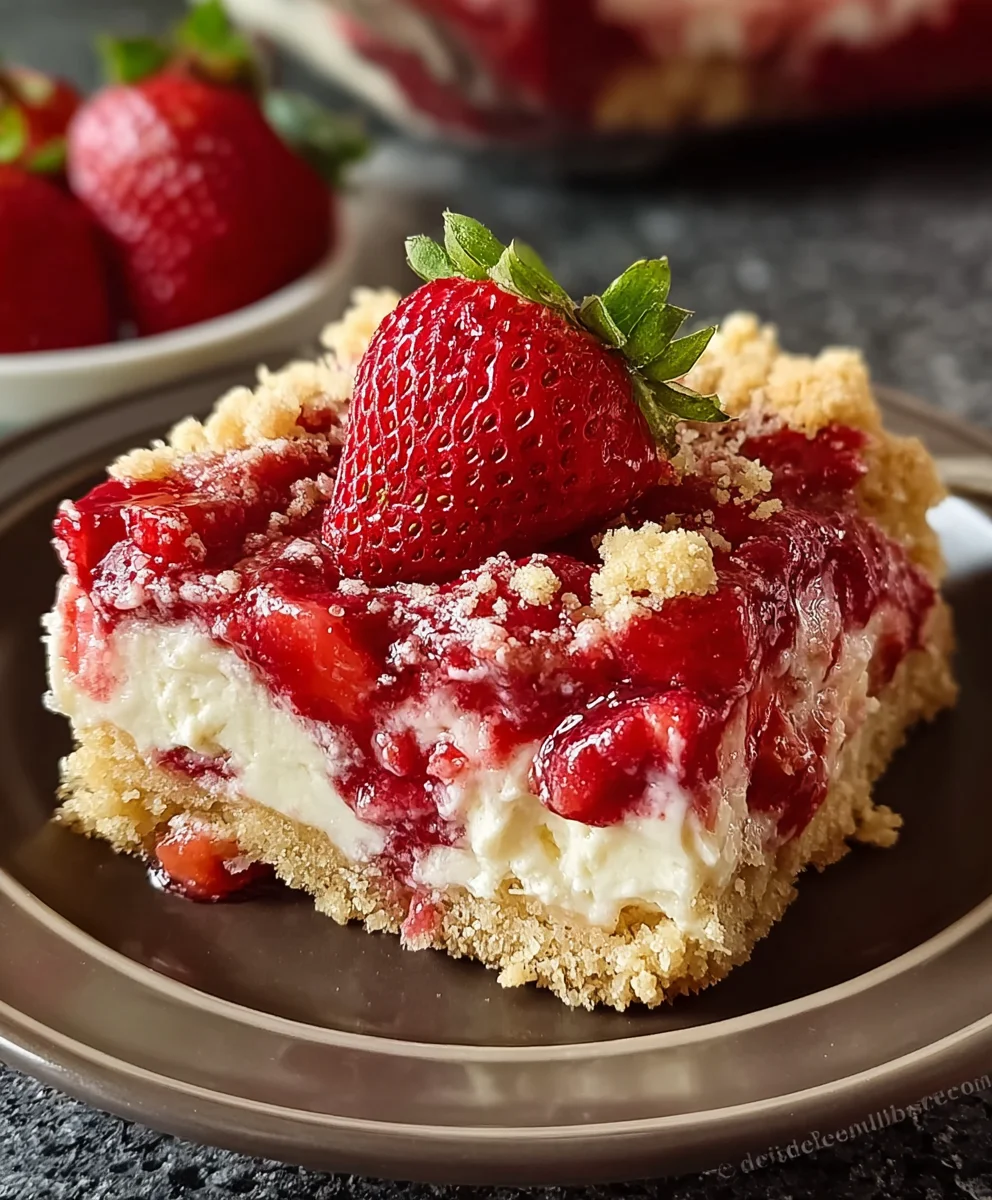 Easy Strawberry Cheesecake Dump Cake Recipe