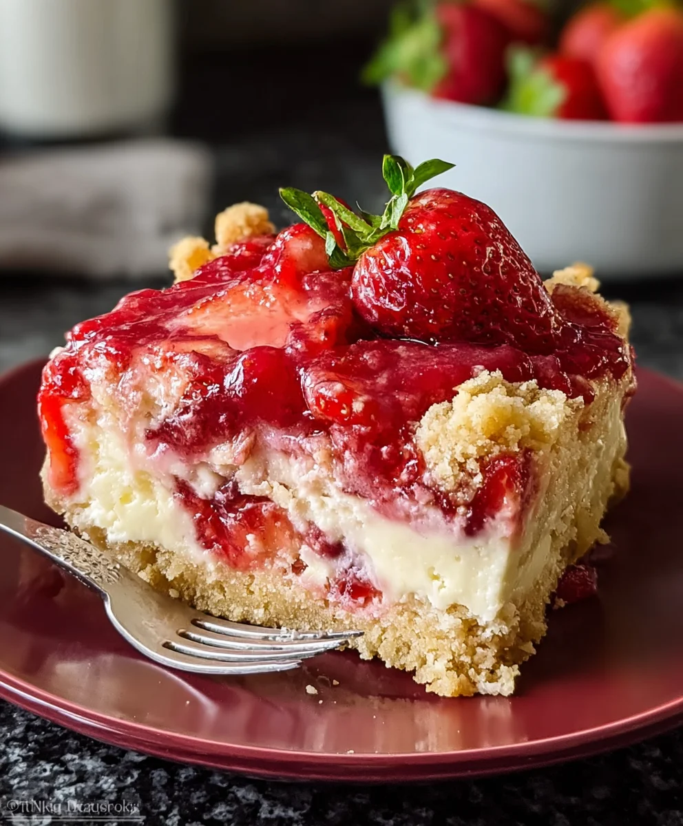 Easy Strawberry Cheesecake Dump Cake Recipe
