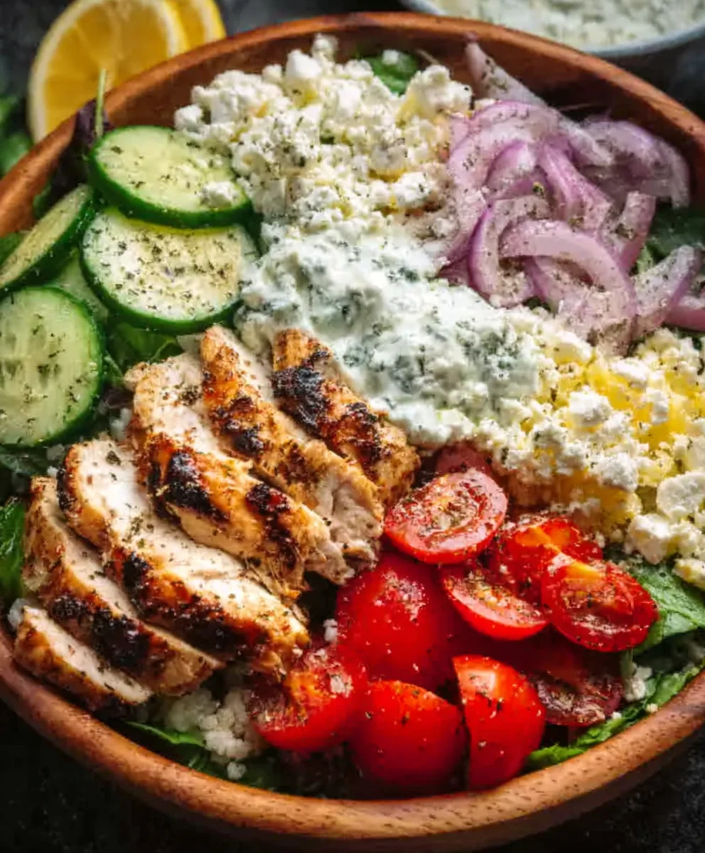 Easy Greek Chicken Bowls- Fresh Flavorful Meal