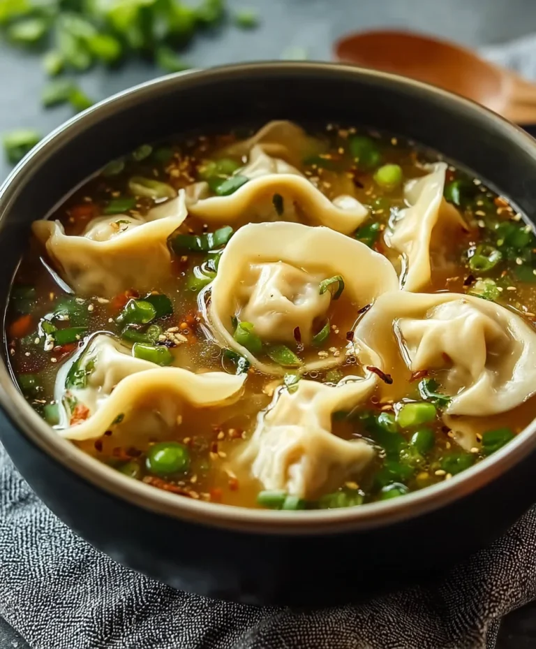 Beef Potsticker Soup – Comforting Flavorful Bowl