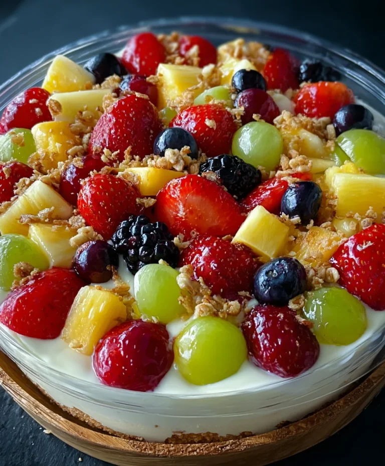 Easy Cheesecake Fruit Salad-Creamy & Refreshing Dessert