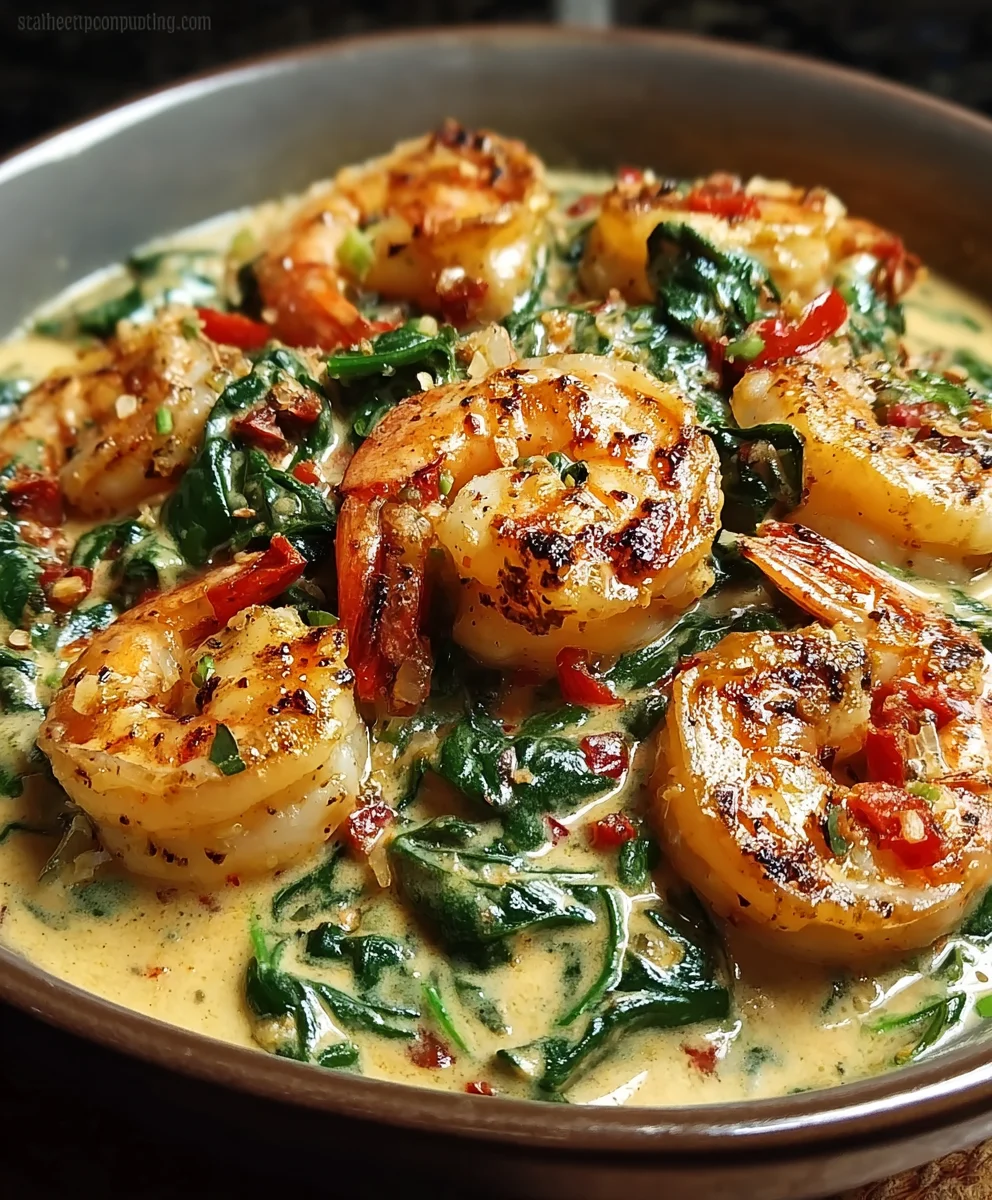 Creamy Shrimp Crab Spinach Pasta Delight