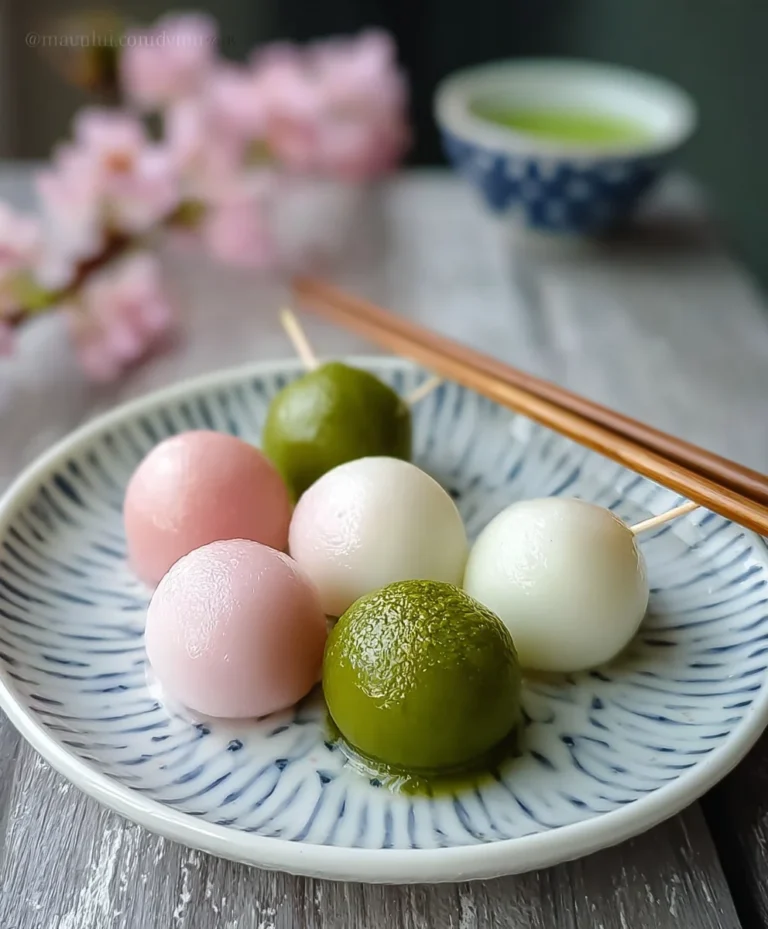 Hanami Dango Recipe – Easy & Delicious Pink & White Sweet Skewers