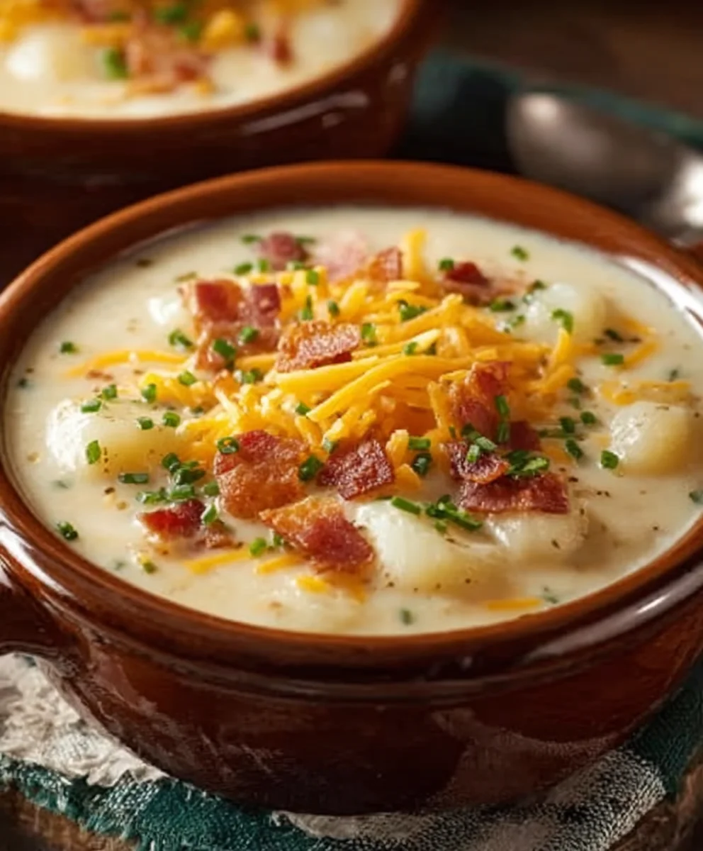 Slow Cooker Beef Crack Potato Soup-Easy Recipe