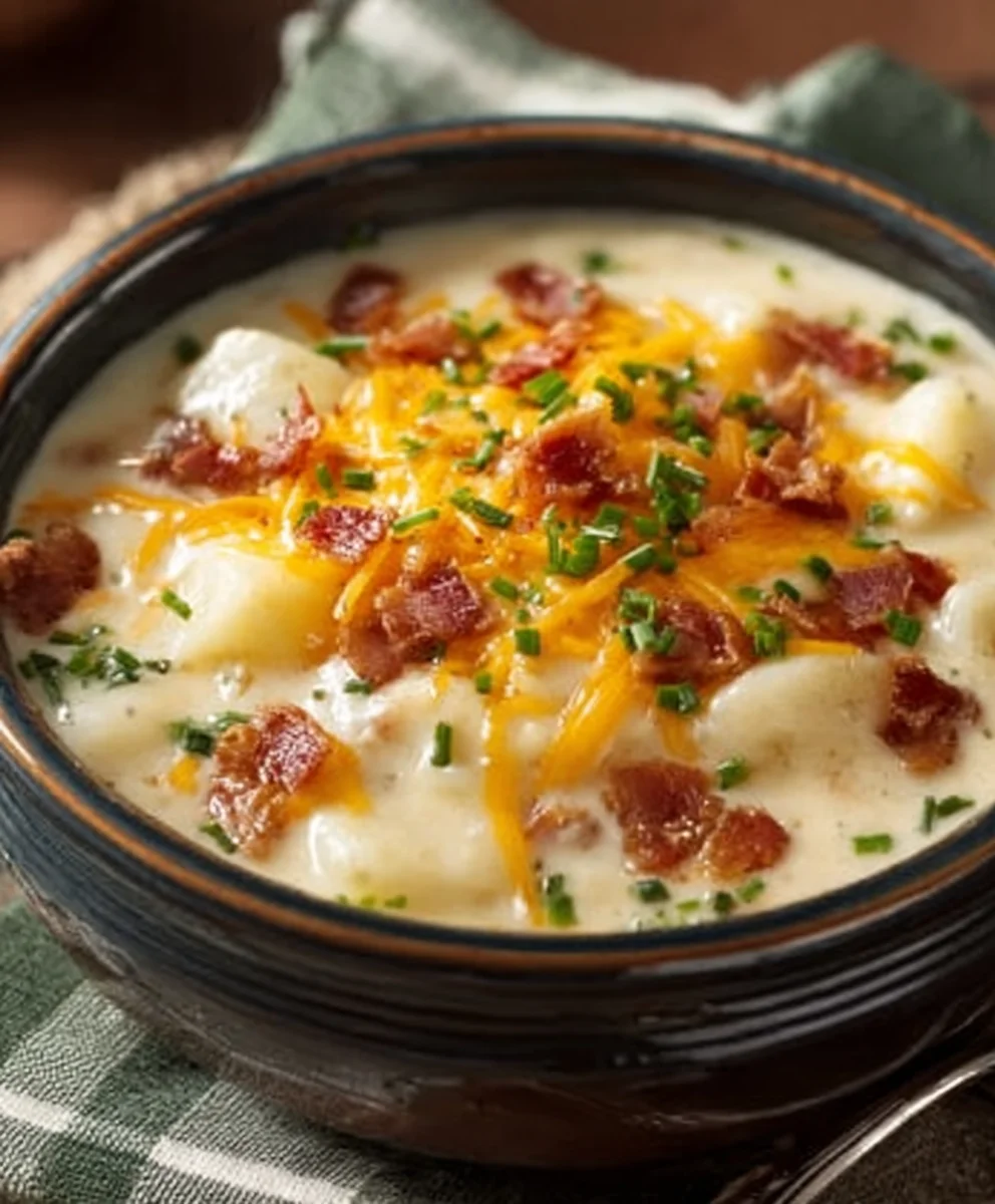 Slow Cooker Beef Crack Potato Soup-Easy Recipe