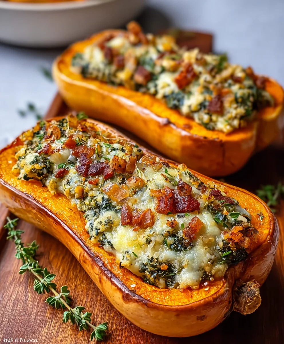 Savory Stuffed Butternut Squash-Beef Filling Recipe
