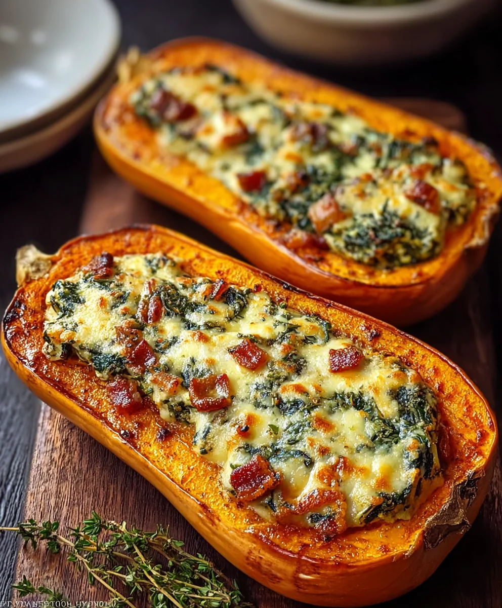 Savory Stuffed Butternut Squash-Beef Filling Recipe