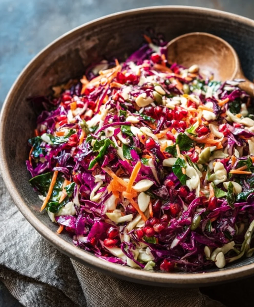 Winter Veggie Coleslaw Recipe-Hearty & Fresh