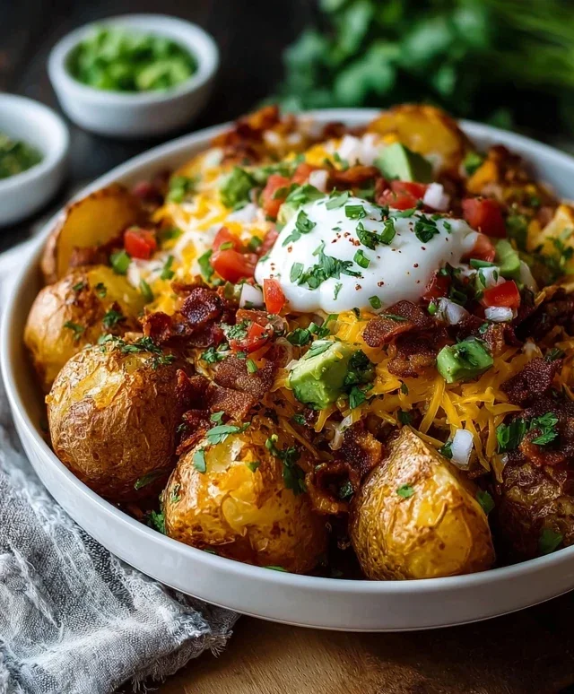 Loaded Potato Taco Bowl