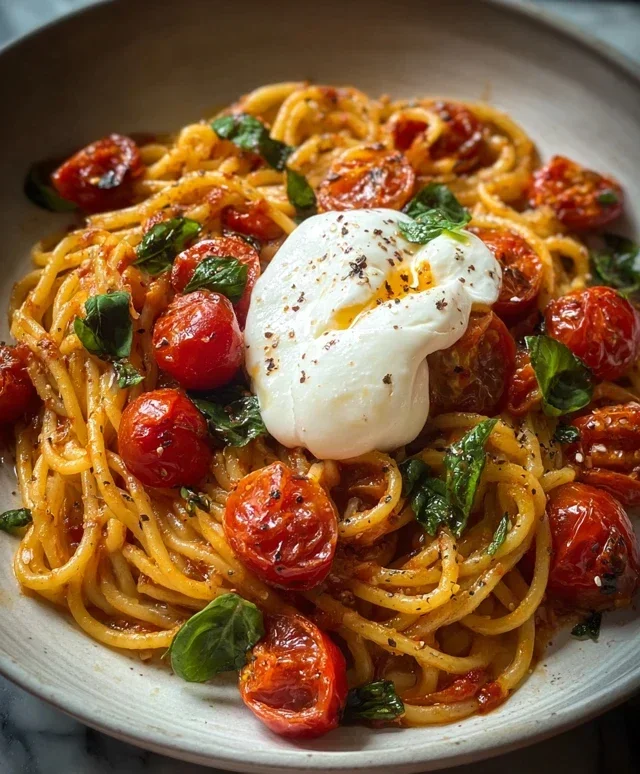 Burst Tomato Burrata Pasta