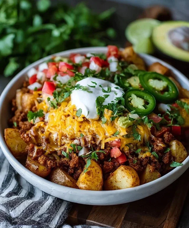 Loaded Potato Taco Bowl