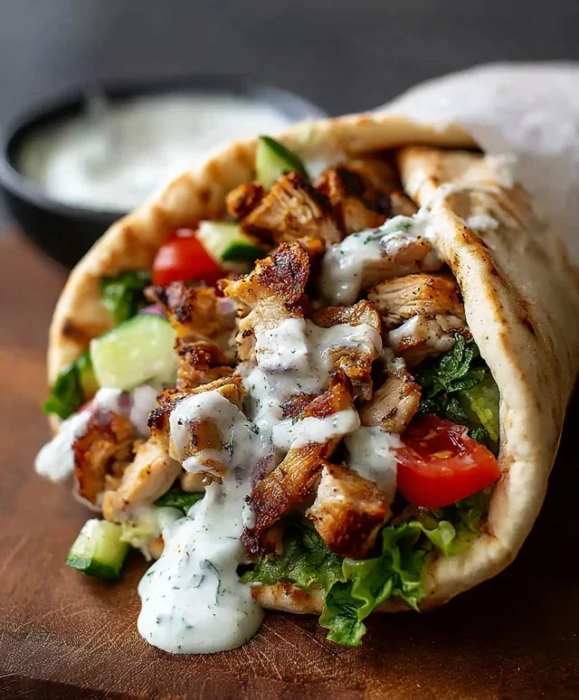 Chicken Shawarma with Garlic Sauce Recipe (Easy & Delicious)