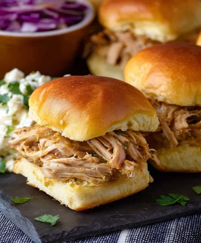 Crock Pot Mississippi Chicken Sliders