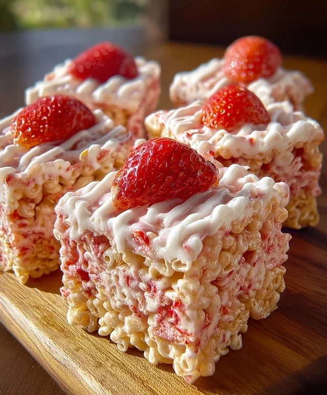 Strawberry Crunch Rice Krispie Treats
