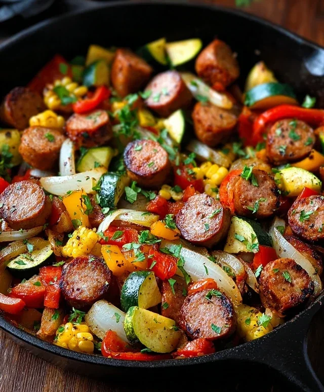 Sausage and Veggies Skillet