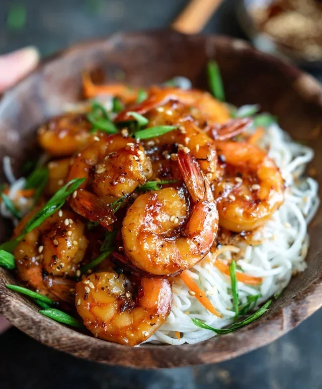 Honey Garlic Shrimp Bowls