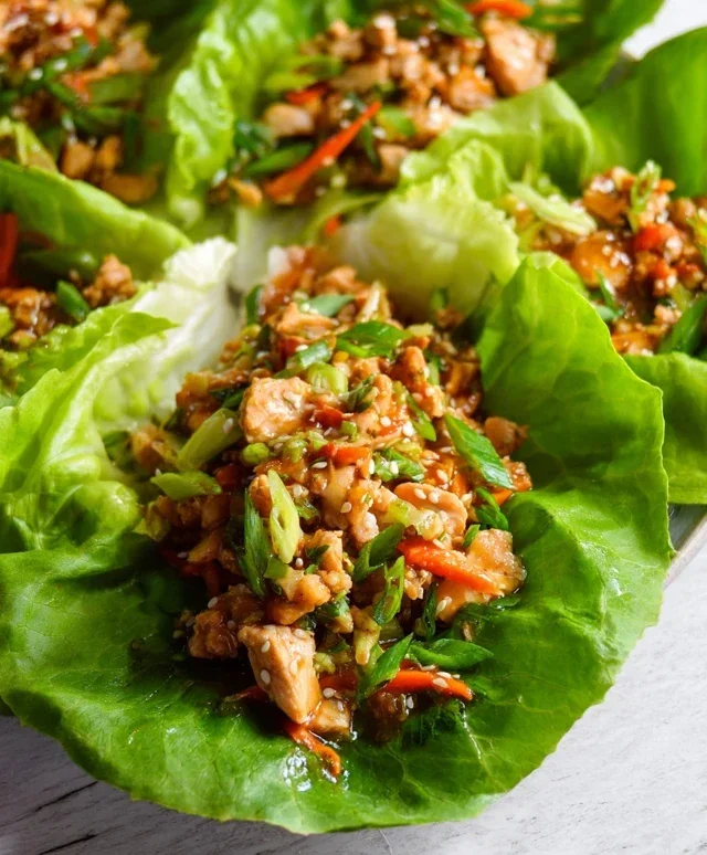 Thai Chicken Lettuce Wraps