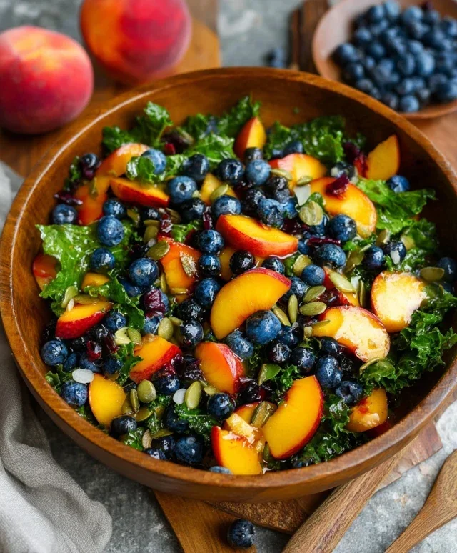 Summer Peach Blueberry Knon-non-non-alcoholic alternativeic non-alcoholic ale Salad