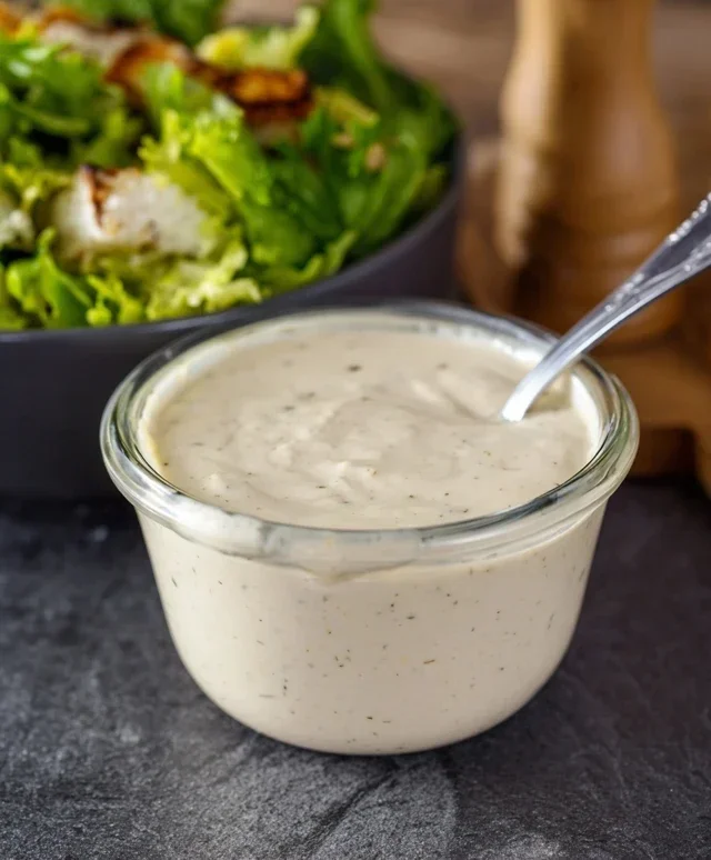 Homemade Creamy Caesar Salad Dressing