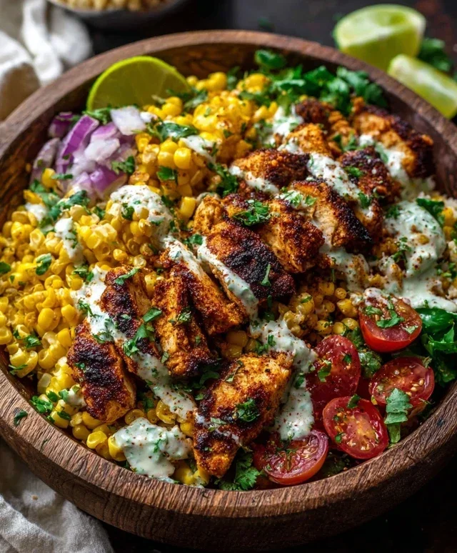 Tasty Street Corn Chicken Bowl