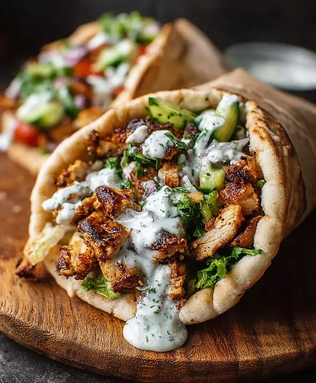 Chicken Shawarma with Garlic Sauce Recipe (Easy & Delicious)