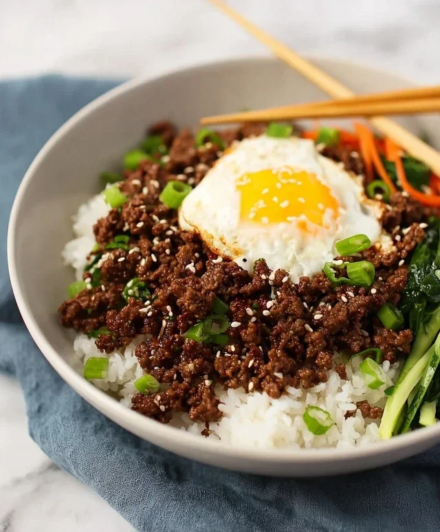 Korean Ground Beef Bowl (25-Minutes)