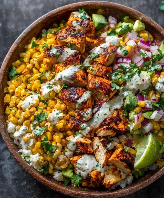 Tasty Street Corn Chicken Bowl