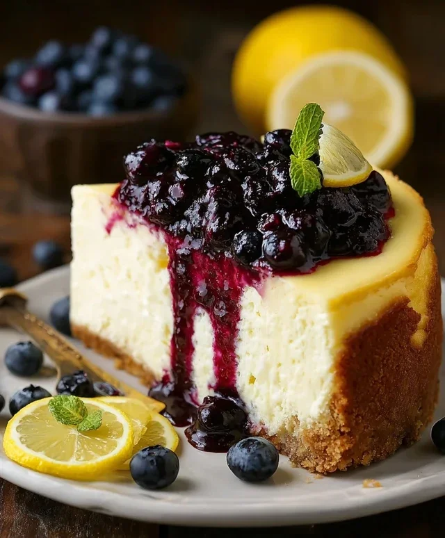 Lemon Blueberry Cheesecake