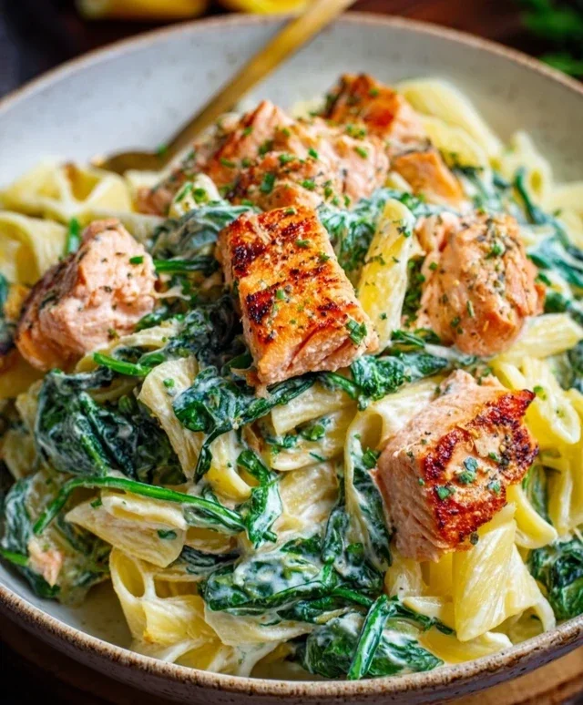 Salmon Spinach Pasta Dish: A Delicious and Nutritious Recipe to Try Today