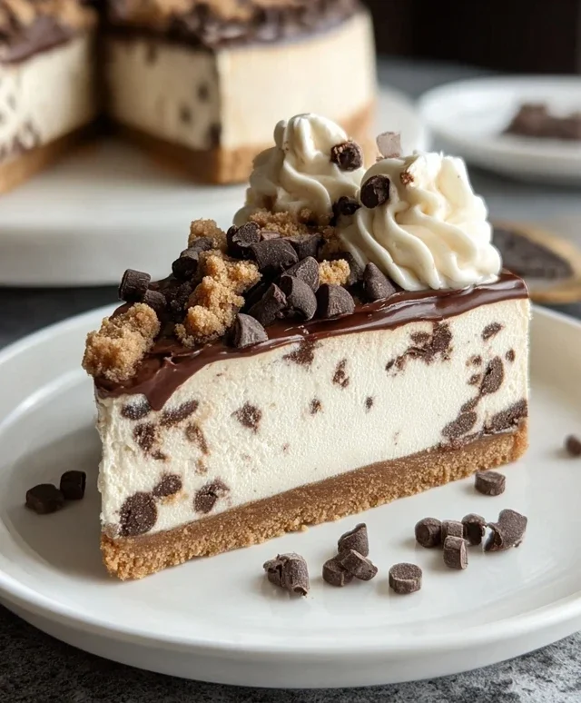No Bake Cookie Dough Cheesecake