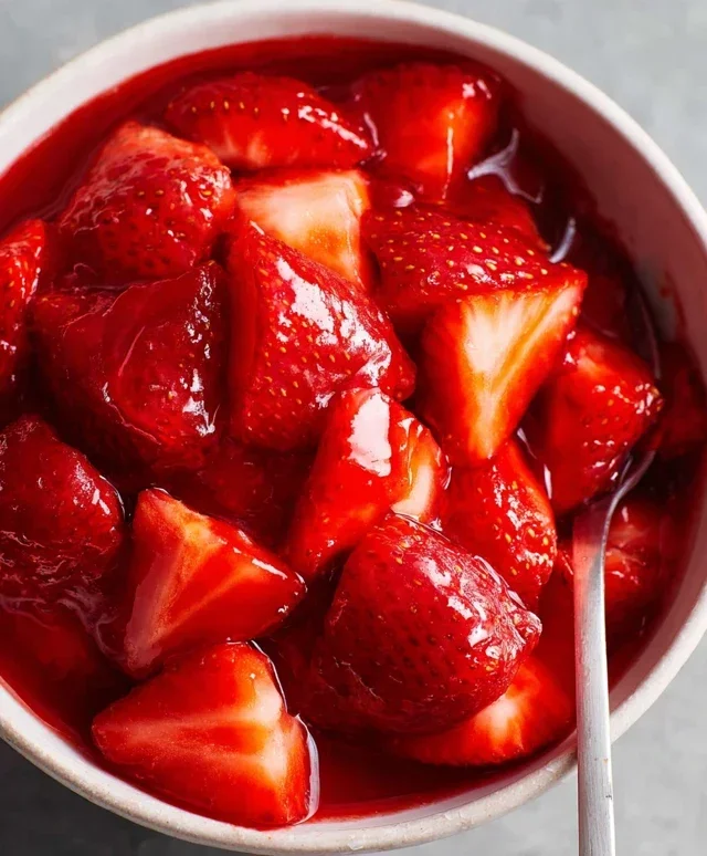 Fresh Strawberry Sauce (Strawberry Topping)