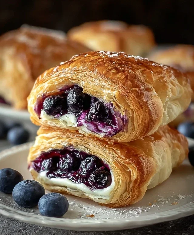 Blueberry Cream Cheese Puff Pastry