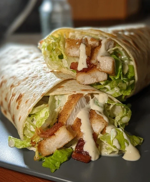 Chicken Caesar Wraps