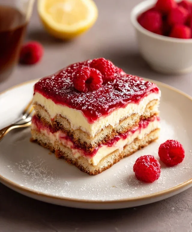 Raspberry Tiramisu