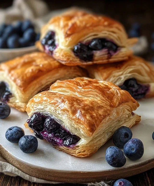 Blueberry Cream Cheese Puff Pastry
