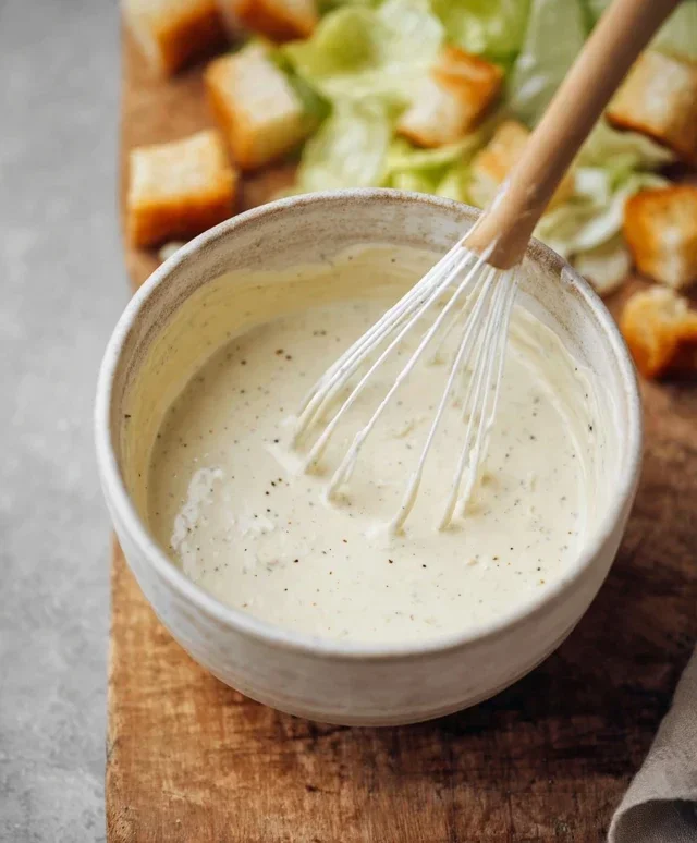 Caesar Salad Dressing (Classic, Creamy & 5 Minutes) 🥗