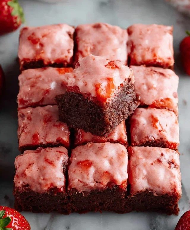 Strawberry Brownies