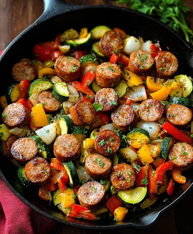 Sausage and Veggies Skillet