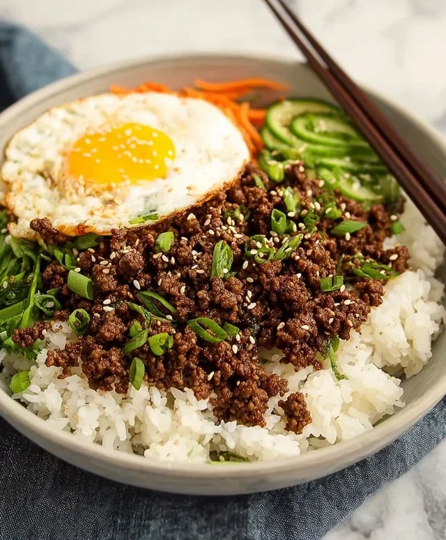 Korean Ground Beef Bowl (25-Minutes)
